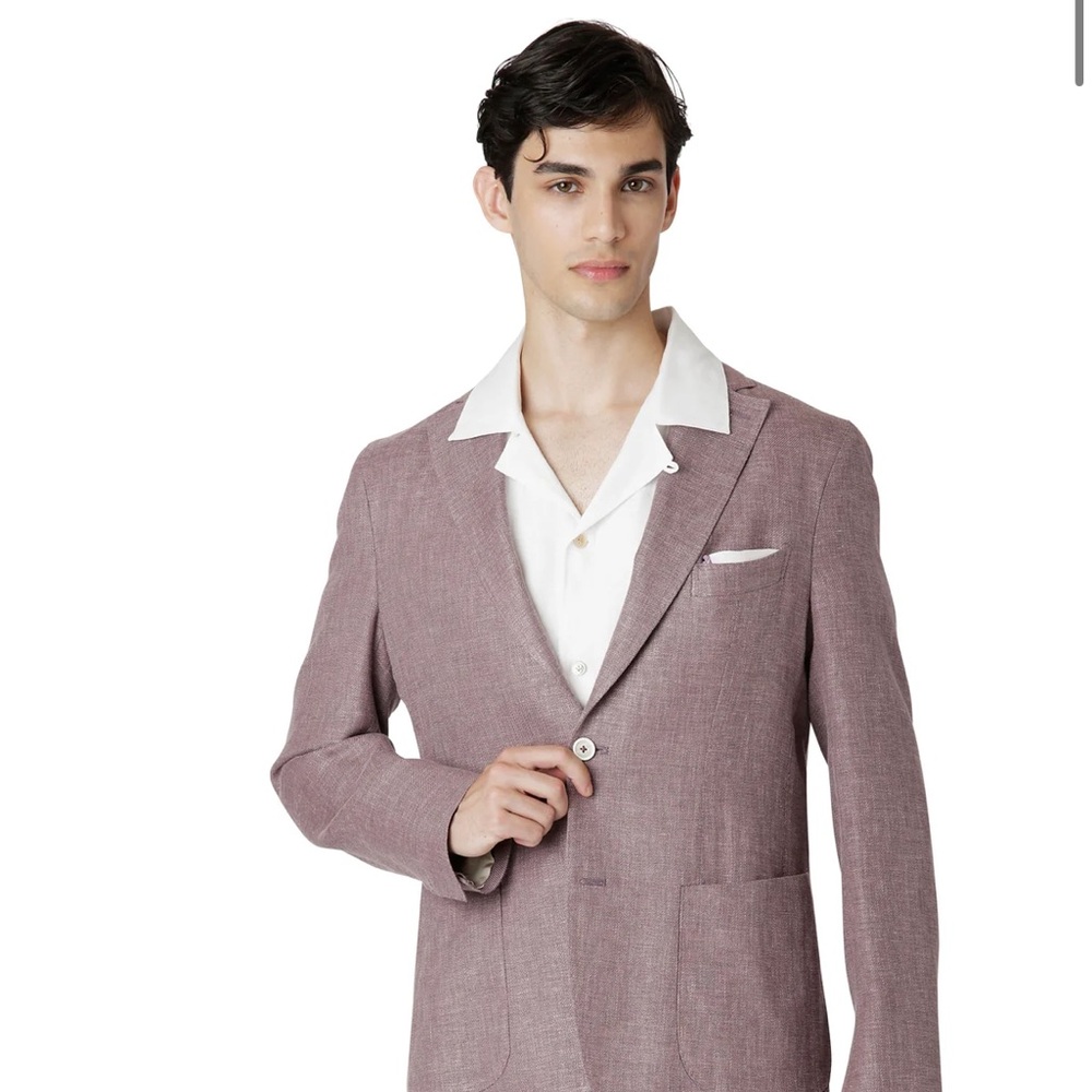 Men's Classic Blazer in Mauve